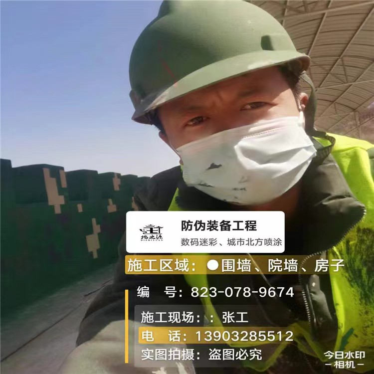 数码迷彩喷涂,星空迷彩外墙,沙漠迷彩施工队