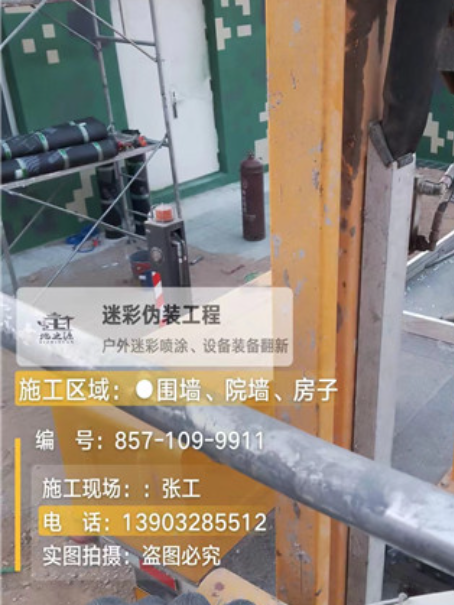 外墙迷彩漆 伪装迷彩漆_军训学校