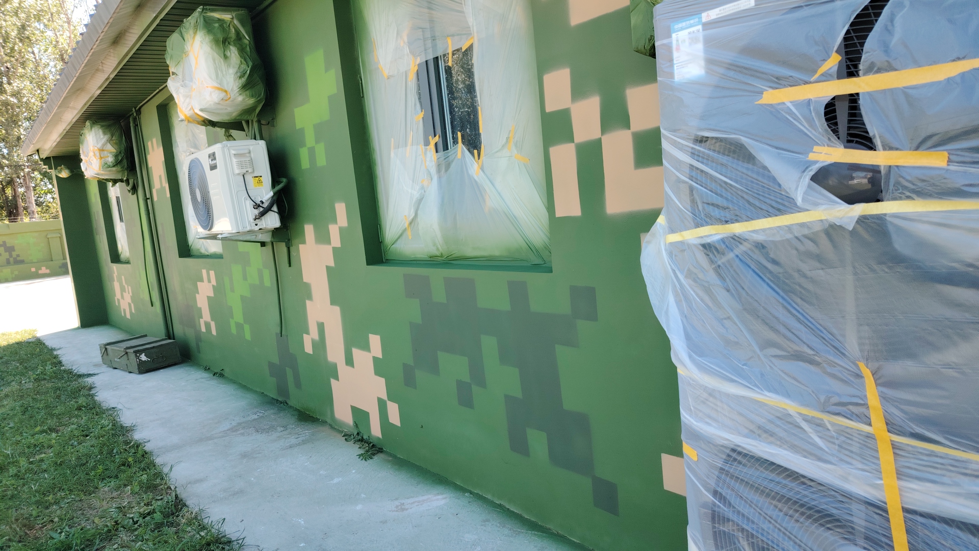 外墙迷彩漆施工多少钱 伪装迷彩漆  