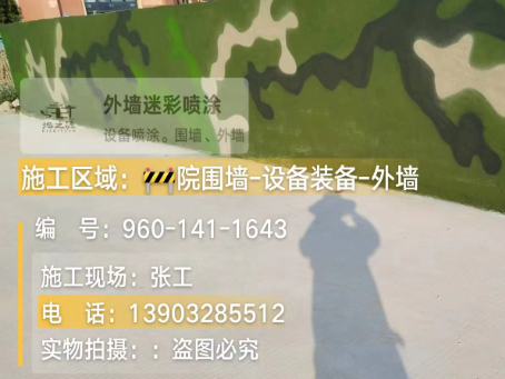  迷彩漆喷涂价格（按平方米计费）